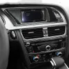 Audi A4 A5 S5 S5 Carbon Fiber Center Console CD 패널 자동차 랩 스티커 에어 아울렛 커버 트림 내비게이션 자동차 인테리어 장식 272d