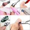 Imposta ; Strumenti kit kit manicure set file art nail art tampone di levigatura strumenti per la pulizia scissori morti smaccioli di rimozione della penna.