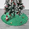 Decorazioni natalizie Gonna per albero di lanugine bianca Bronzato Piuma colorata Regali festivi Anno Decorazione per feste Grembiule