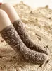 Autumn Socks Girls Exquisite Curling Skin Friendherly Warm Elastic Socks 220919