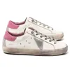 Marke Freizeitschuhe Designermarke Koreanisches Modepaar macht alte bedruckte flache Leder-Walking-Sneaker in Distressed-Optik