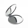 Miroirs compacts 7cm round double côté grand maquillage pliant portable miroir de vanité de main de poche pour femmes