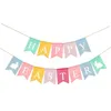 Party Decoration Easter Banner Decor Jute Burlap Bunting Banners Festival Hanging Garland For Home Decorations Supplies