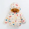 Down jas schattig babymeisjes winterkleding kinderen licht naar beneden jassen met oor hoodie lente meisje jas peuter kinderen kleding voor jongensjas 220919