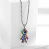 Titanium steel Colorful astronaut Pendant Necklace Men Hip Hop Fashion jewelry