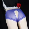 Mutande da donna scava fuori perizoma Sissy Pouch mutandine da uomo e da donna bikini in pizzo slip senza cuciture tanga perizoma intimo