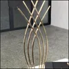 Party Decoration Wedding Centerpiece Gold Color Metal Flower Stand Ab0030 Drop Delivery 2021 Home Garden Festive Party Supplies Event Dhiut