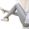 Womens Leggings Lady Solid Candy Color Neon high elastic Skinny Pants soft thin legins Workout slim casual spandex legging 220919