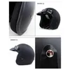 Capacetes de motocicleta capacete de capacete vintage Face Aberta /4 Half Casco Moto Capacete Motoqueiro 2022 Pilot Men Women