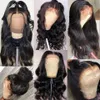 360 Beruvian Hish Hair شعر مستعار طبيعي مستقيم 1 ب 613 شقراء قصيرة بوب بوب الدانتيل الجبهة للنساء 130 ٪ مع شعر الطفل