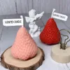 Strawberry Candle Aromaterapy Candy Strawberry Shape For Girl Friend Birthday Present Set Pleasant Scent Bedroom Study