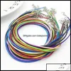 Koorddraad sieraden bevindingen componenten 1,5 mm colorf wax string ketens ketting armband met verlengketen sal dhf bdehome otbbs