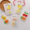 ヘアアクセサリー2 PCS KAWAIII KOREAN CANDY COLOR HAIRPINSACRYLIC FLOLLAL ANIMAL CLIP