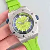 Роскошные мужские часы, механические часы 15710 s, полностью автоматические светящиеся спортивные швейцарские брендовые спортивные наручные часы