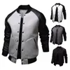 Men's Jackets Autumn Winter -Selling Men's Baseball Jacket Big Pockets and Leather Sleeves Casual Sports Stand-up Collar Jacket 220920