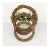 Dekorative Blumen runder Kranz nat￼rlicher Rattan -Stammzweig Girland f￼r DIY Home Party Dekoration machen Hochzeits Geburtstag festliche Ornamente