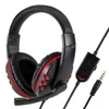 Headset 3,5 mm Wired Gaming -headset med justerbar mikrofonvolymkontrollbuller avbrytande hörlurar kompatibla för PC -spel T220916