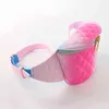 Pvc Women Waist Bag Summer Beach Jelly Wallet Belt Transparent Waterproof Fanny Pack Rainbow Color Phone Money pouch J220705