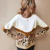 Frauenpullover Fashion Leopard Frauen Pullover Herbst Winter Ladies Oneck Full Sleeve Casual Pullover Stricke Frau Übergroße Pullover 220920