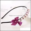 Headbands Gift Pearl Crystal Winding New Hair Trim Headband Hoop Tg050 Mix Order 30 Pieces A Lot C3 Drop Delivery 2021 Jewelry Dhselle Dhcua