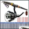 Spinning Rods 1.8-3.6M Telescopic Fishing Rod Combo Reel Set Carp Kit 220226 Drop Delivery 2021 Sports Outdoors Xjfshop Otb1S