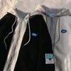 Kadın Hoodies Sweatshirts Hip-Hop Kış Kuzusu Yünlü Kazak Kadın Yastıklı Ceket Çift Üst Moda Sahte İki Parçalı Kadife Kalın Ceket 220919