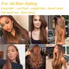 صناديق الشعر ، Hot Afro Afrro Hair Straight High Heat Press Combe Professional Mini Hair Correener Pressing Electric Hot Comb T220916