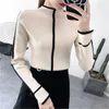 Sweter Sweter Sweter Kobieta miękki w stylu koreański chuda zimowa golf kobieta bodycon podstawowe pulovery długie rękawie pull femme płaszcz żeńska 220920