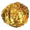 Presentförpackning 100st fyrkantigt godis godis choklad lolly papper aluminium folie omslag guld cnim