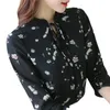 2022 New Fashion Chiffon Women's Blouse Shirts Long Sleeve Tops Casual Blouse Spring Autumn Slim Women Clothing Print Ladies Shirt