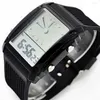 Polshorloges casual nuttige dubbele LCD chronograph digitale pols horloge lichtgewicht voor koppels