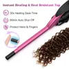 Prostownicze do włosów 9 mm Unisex Wand Hair Curler Mała lufa chuda włosy Curling Iron Wand Professional Super Tourmaline Ceramiczne Szczupły Szkiegi Styl T220916