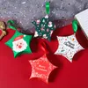 Boîtes de friandises cadeaux de noël avec rubans, boîtes de vacances Kraft, bonbons, biscuits, boîte en papier pour cadeaux de fête de noël, fournitures MJ0819