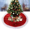 زخارف عيد الميلاد 97 سم شجرة التنورة السجادة السجادة سنة للمنزل
