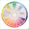 Permanent Makeup Inks Professional Paper Card Design Color Mixing Wheel Ink Chart Guidance Round Central Circle Rotat T TopScissors DHV8E