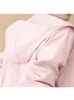 Kvinnorjackor Kvinnor Kortrock 2022 Spring Autumn Fashion Long Sleeve Tops Pink Loose Baseball Clothing Woman Picks Pockets