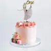 Forniture festive Topper per torta con ragazza che balla Acrilico per decorazioni per feste per bambini di un anno Topper di compleanno