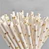 25pcs Disposable Paper Straws Creative Glitter Drinking Straw Fashion Birthday Party Supplies Mix Stripes Straws Tableware 20220920 D3