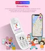 Mini Clamshell الهاتف المحمول 144 Handsephone الهاتف المحمول Kids SIM SIM mp3 Bluetooth small flip gut