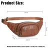 Yorai Women Waist Bag Pu Leather Waterproof Chest Bags Fashionable Multifunctional Messenger Package Zipper Storage Package J220705