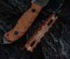 H9202 High End Survival Rechte mes A2 Droppunt Blade Volledige Tang Linnen Handgreep Outdoor Visserij Hunting Vaste mesmessen met Kydex