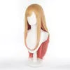 Masques de fête Marin Kitagawa Cosplay Perruque Mon Dress-Up Darling Costume Femme Coiffures Mixte Couleur Dégradé Longs Cheveux Raides Perruques Gratuites Cap