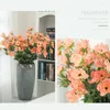 Decorative Flowers Wedding Decoration Simple Grass Pattern Roses Room Decor Accessories Bouquet Bedroom Kitchen Garden Artificial