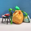 Halloween Velvet Pumpkin Bag Fouwe Bat Candy Bags Trick or Treat Basket Antlers Gift Packing Pouch With String Cute Festival Decoration GWE1