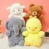 23 CM Cartoon Peluche bambola piccolo Elefante rete rossa piccola bambola di pollo gialla bambole carine C25