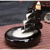 Fragrance Lamps Backflow Incense Burner With 20pcs Incenses Ceramics Handicraft Creative Home Office Decoration Christmas Gifts