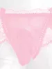 Heren sokken mannen exotisch puur kanten bulge bouch g-string sissy cutout panty nightwear glanzende kousenkousen leggings