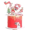 Festliche Lieferungen Weihnachten Kuchen Topper Geburtstag Party Dekor Kinder Frohe Für Zuhause 2022 Noel Ornament Jahr
