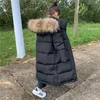 Down Coat Veste d'hiver pour filles à capuche chaud épais enfants long manteau 3-12 ans enfants adolescents vers le bas Parka vêtements d'extérieur Snowsuit 220919