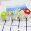 Forniture festive Girasole Cake Topper Decorazione Inserimento carta Compleanno Tavolo da dessert Dress Up 3 pezzi / confezione